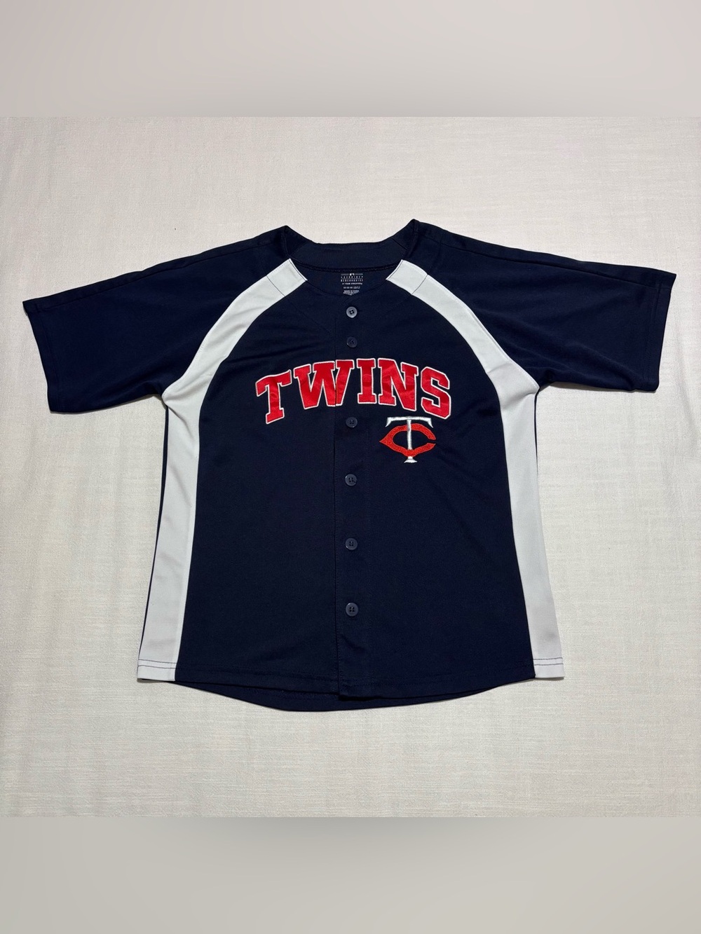 Kids MLB Minnesota Twins Batting Practice Jersey | Navy Blue | Medium (10/12)
